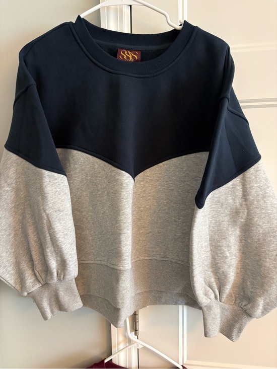 SSYS Tops - SSYS the Label Navy and Heather Gray Sweatshirt